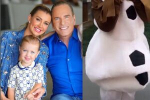 Ana Paula Siebert mostra filha com fantasia