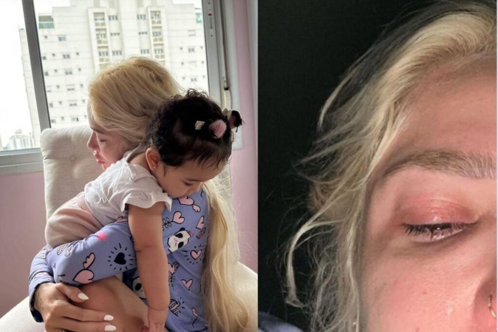 A mãe sofreu com a partida da filha