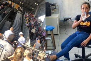 O estado do tênis da criança