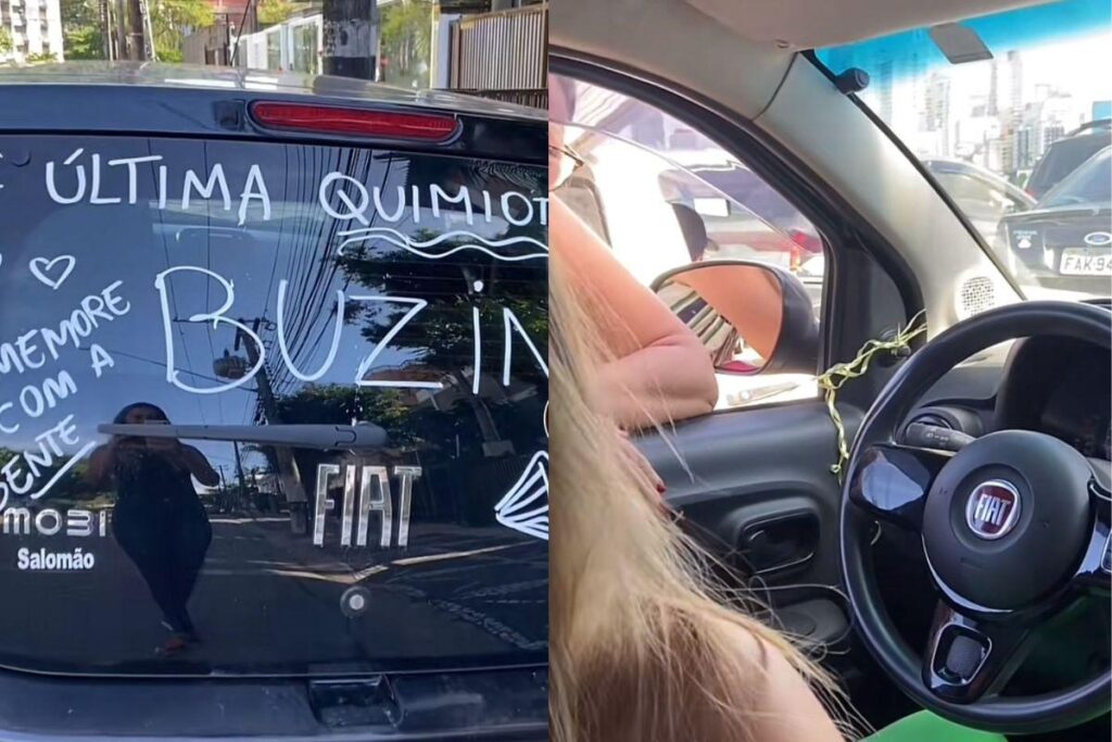 Momento da preparação da surpresa ao pai