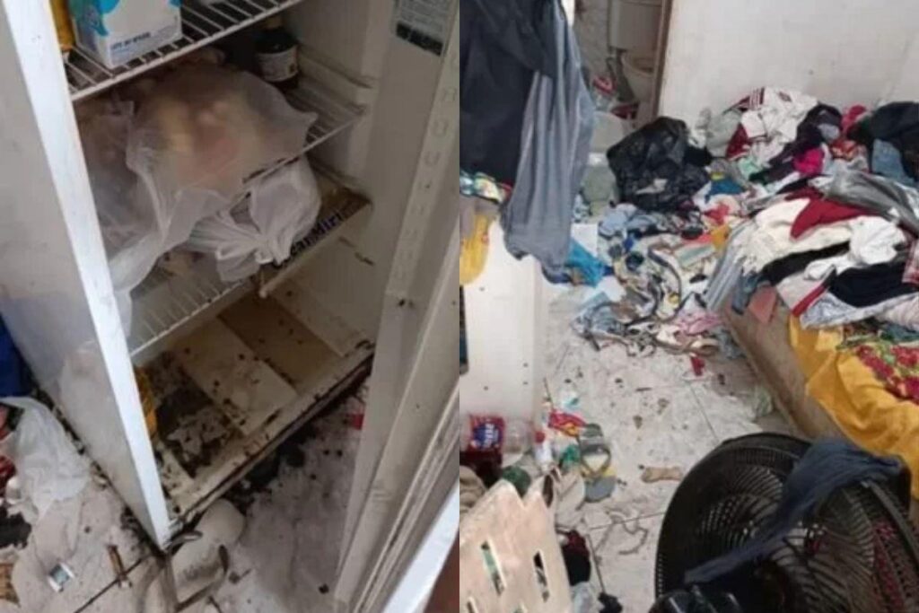 As crianças foram encontradas em condições precárias