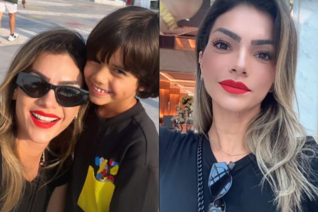 Kelly Key comemora aniversário em Dubai com o filho