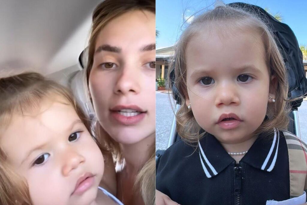 Virginia mostrou o passeio com a filha