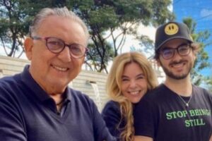 Galvão Bueno celebra aniversário do filho