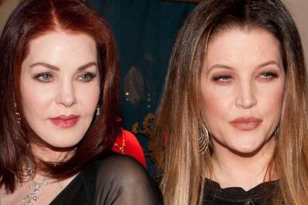 Lisa Marie com suas filhas