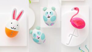 Ovo de Páscoa Flamingo, faça você mesmo