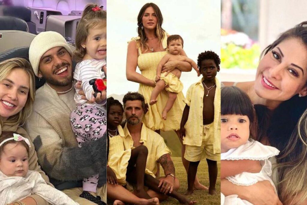 Bruno Gagliasso e Giovanna Ewbank são pais de Zyan, Bless e Chissomo