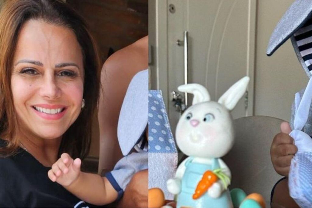 Filho de Viviane Araujo completa 7 meses