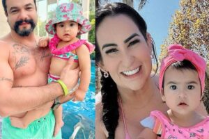 Fabiola Gadelha posta novas fotos com a filha, Yarin, de 1 ano, é fruto do atual relacionamento Bruno Amaral, de 40 anos