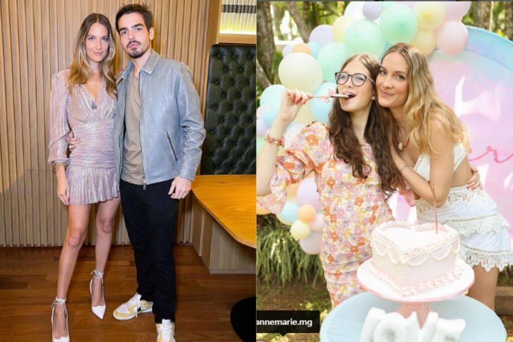 Schynaider com as filhas Anne, Elle e Gioe