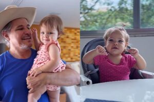 Karin Roepke compartilhou novas fotos do aniversário de Chiara