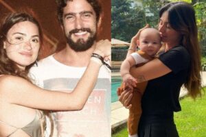Thaila gravida com o marido Renato e o primogenito Francisco