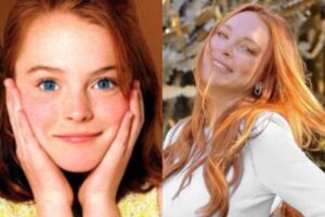 Lindsay postou a foto mostrando a barriga