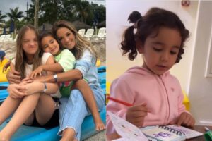 Ticiane Pinheiro, Manuella e Cesar Tralli