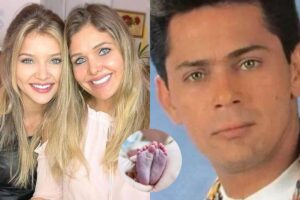 Viúva de Leandro, da dupla com Leonardo, apresenta caçula para a filha do cantor