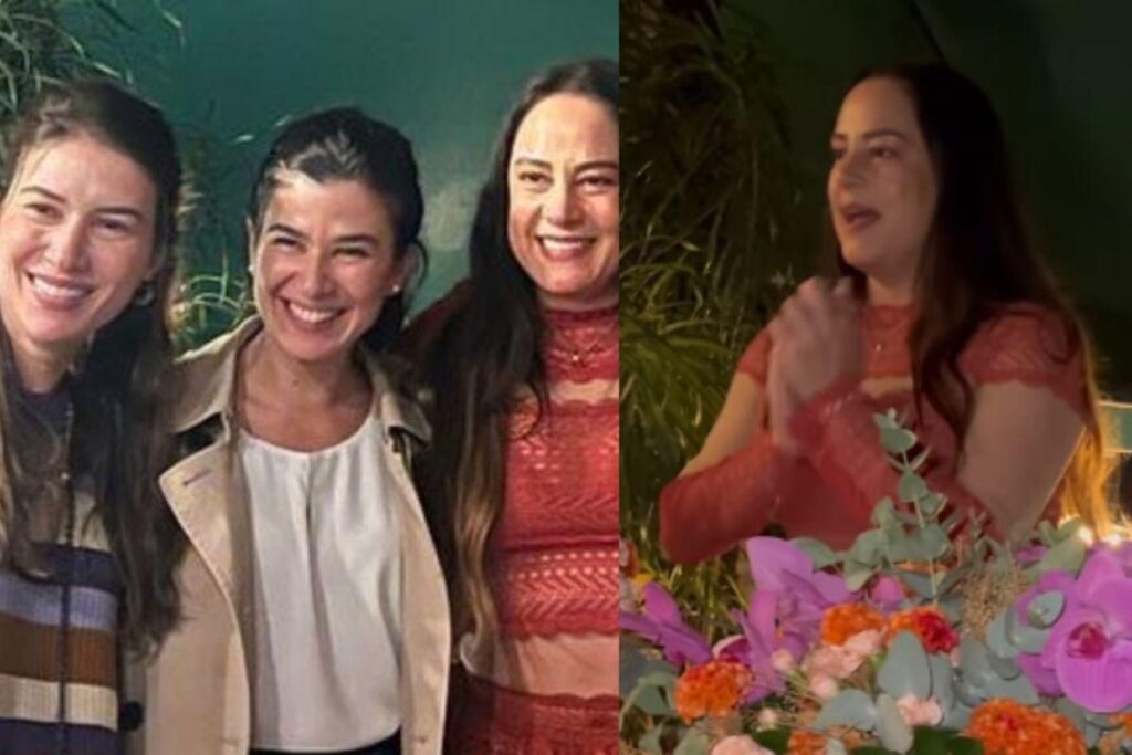 Silvia celebrou o aniversário com um jantar