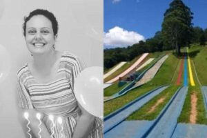 Irmã de mulher que morreu após descer de tobogã em parque de São Roque publica homenagem