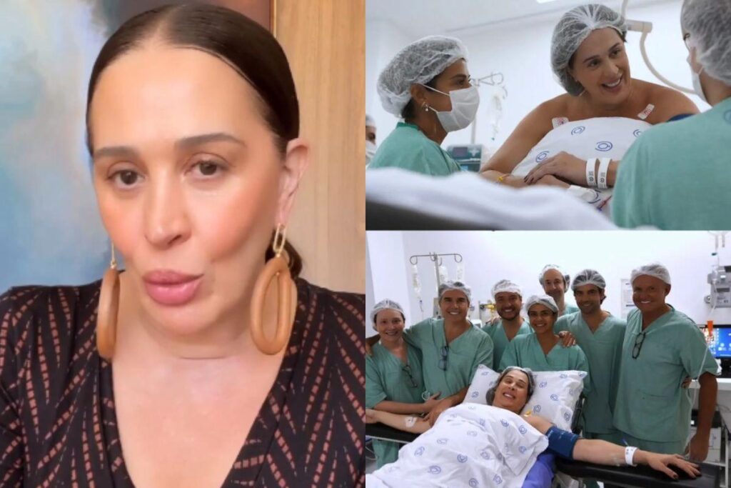 Claudia Raia com Luca e Jarbas