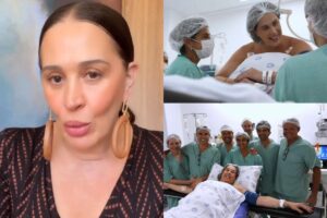 Claudia Raia com Luca e Jarbas