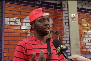 Sandra Mathias agredindo Max