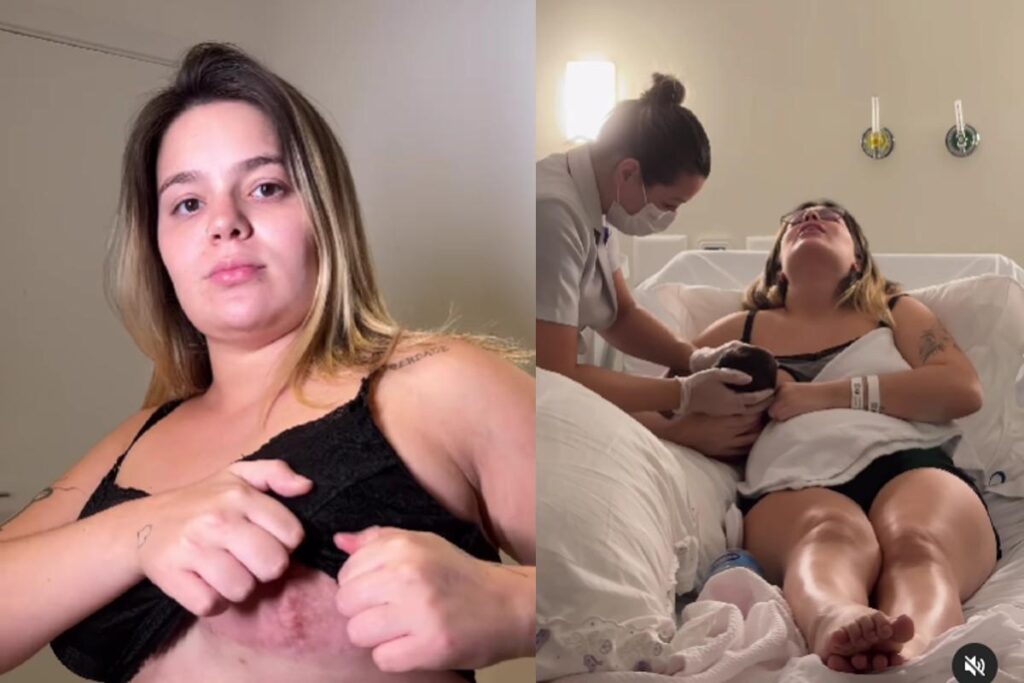 Viih Tube conta mostra vídeo sofrendo para amamentar a filha, com fissuras e bolha de sangue no peito