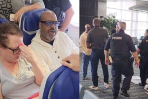 Homem cria confusão por choro de criança em voo e é confrontado pela tripulação