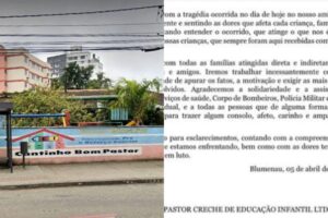 Quatro crianças são mortas em ataque a creche em Blumenau