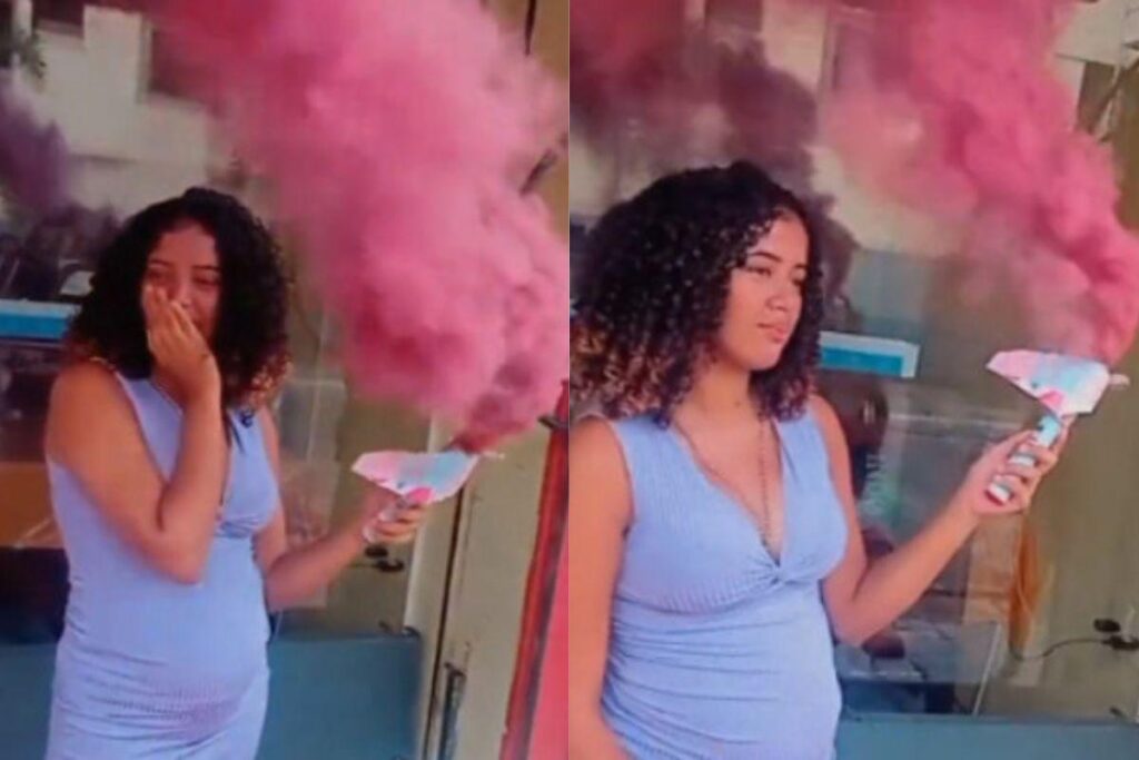 Ela ficou decepcionada ao saber o sexo da criança