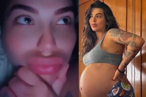 Petra Mattar vem compartilhando momentos da gravidez com os seguidores