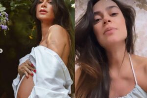 Thaila Ayala e Renato Goés com o filho Francisco