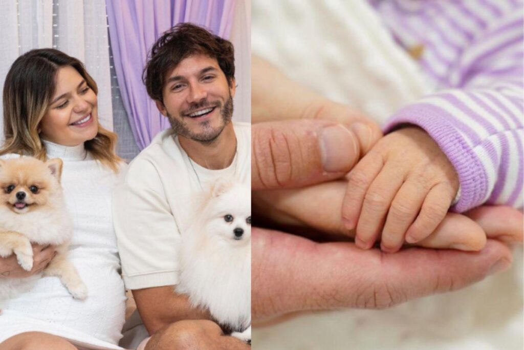 Viih Tube e Eliezer com a filha Lua