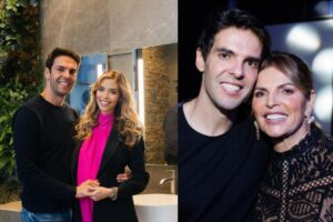 Kaká posta nova foto com a mãe