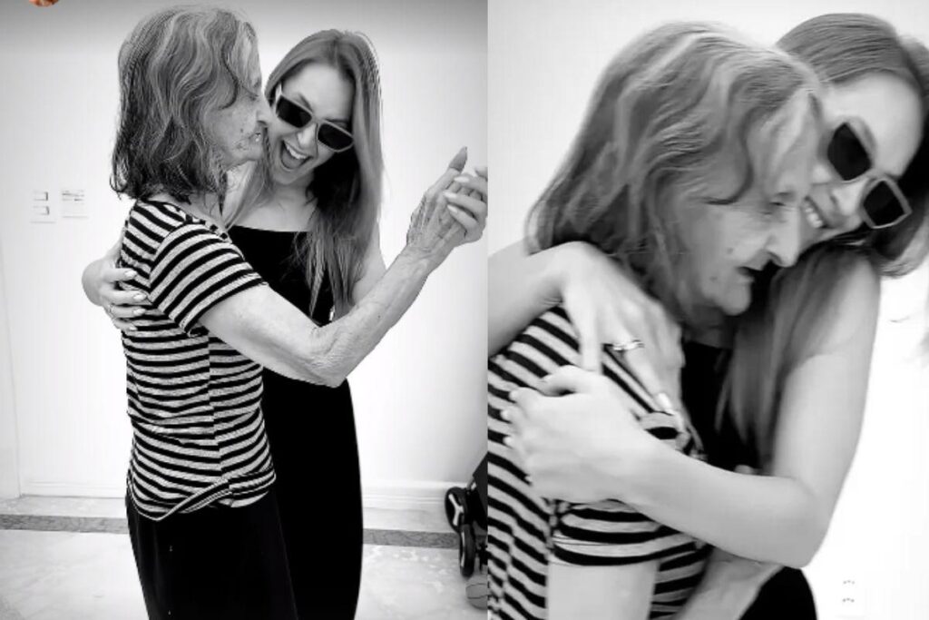 Carla Diaz curtiu o momento com a avó