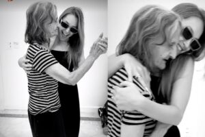 Carla Diaz curtiu o momento com a avó