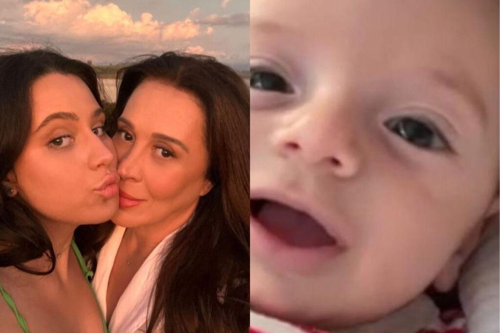 Ela fez uma chamada de vídeo com a filha