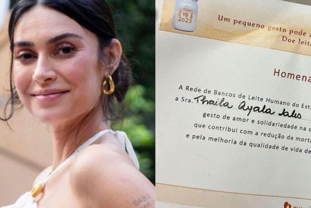 O certificado de Thaila Ayala