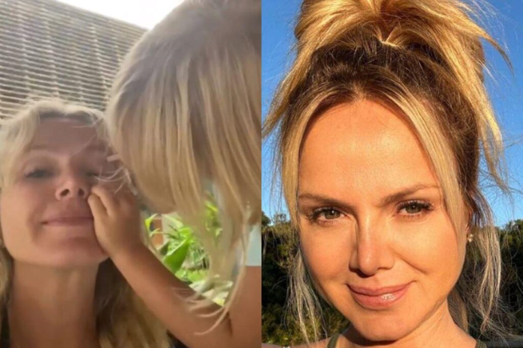 Eliana compartilha momento com a filha