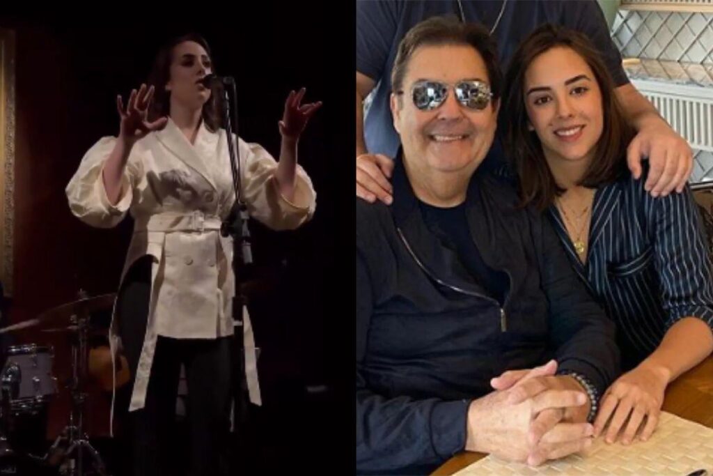 Faustão ao lado da família