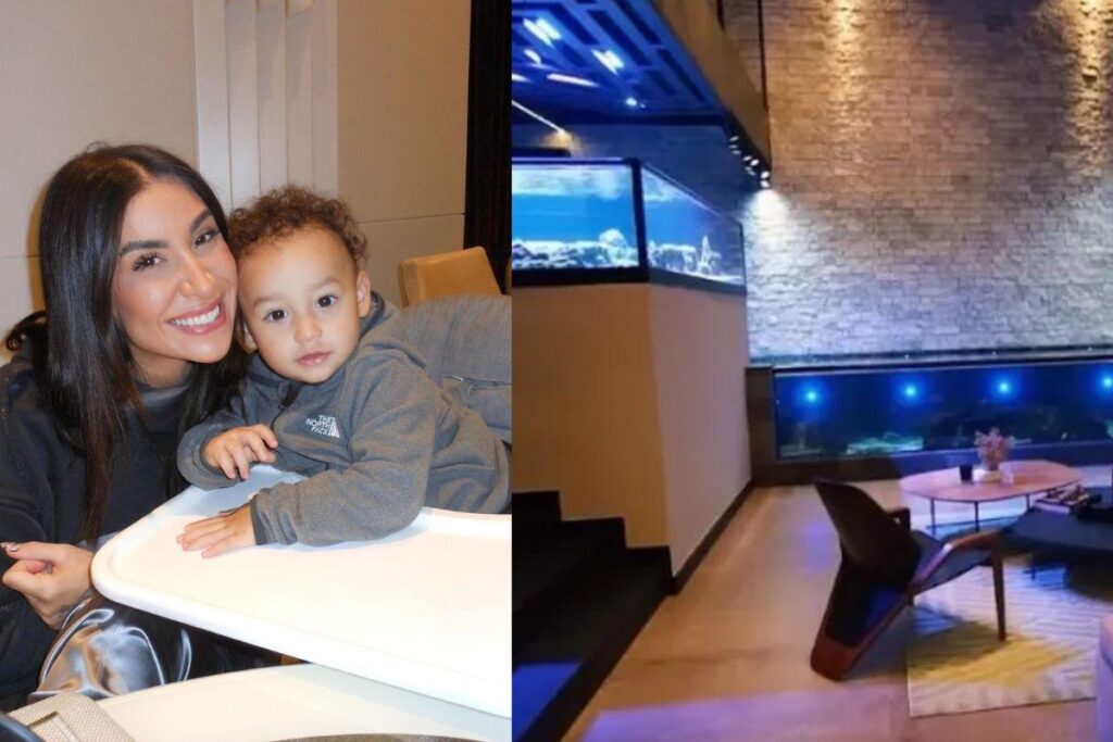 Área de lazer da casa de Bianca Andrade