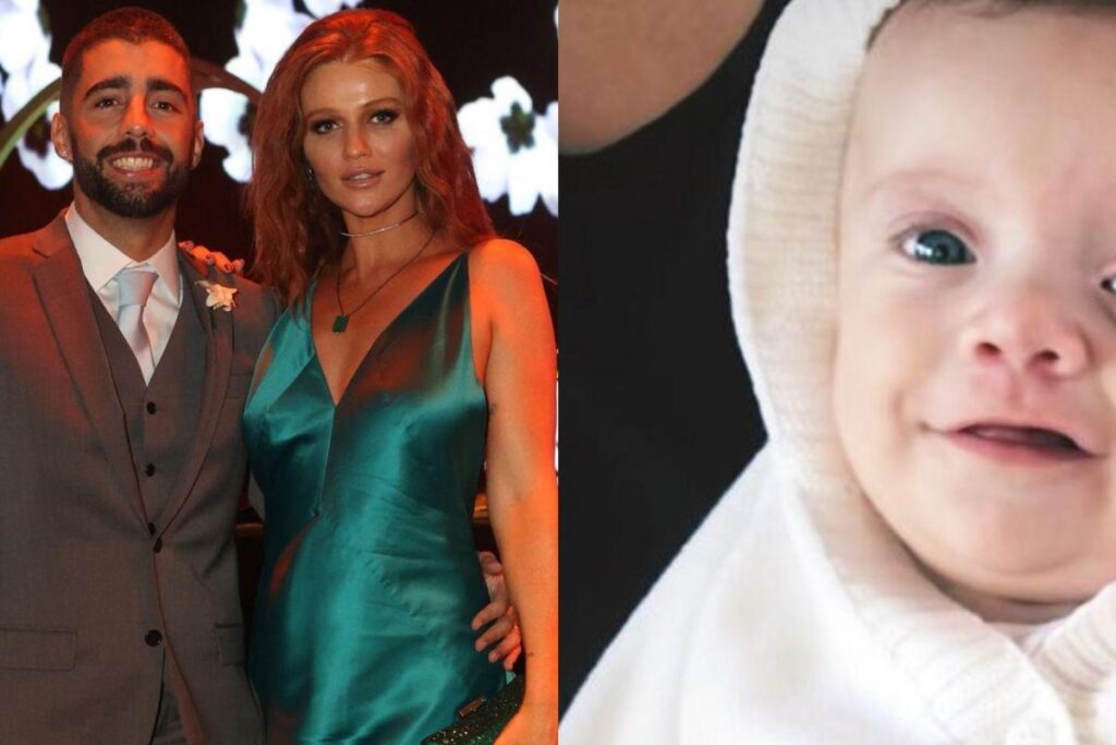 Pedro Scooby aproveita feriado ao lado da esposa e da filha caçula