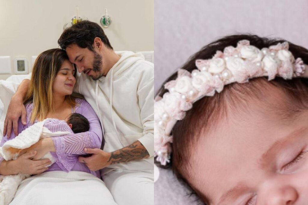Viih Tube ao lado do esposo e da filha