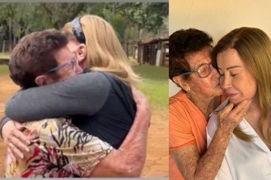 Zilu com a mãe, Dona Fia