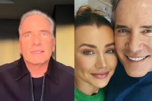 Registro feito por Ana Paula Siebert ao lado de Roberto Justus