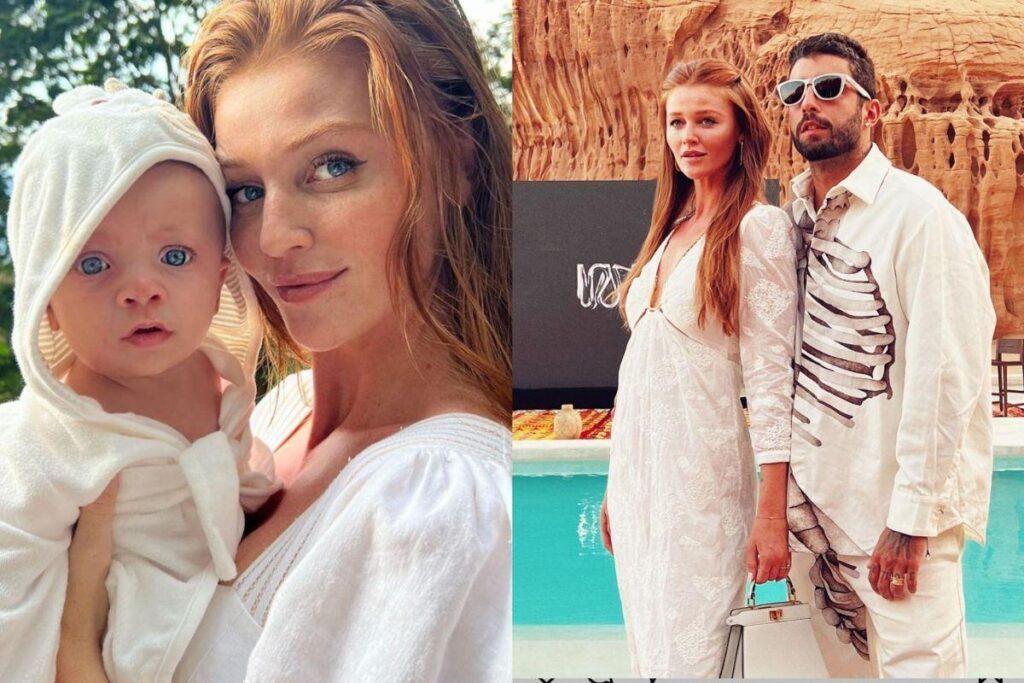 Pedro Scooby com a esposa e a filha