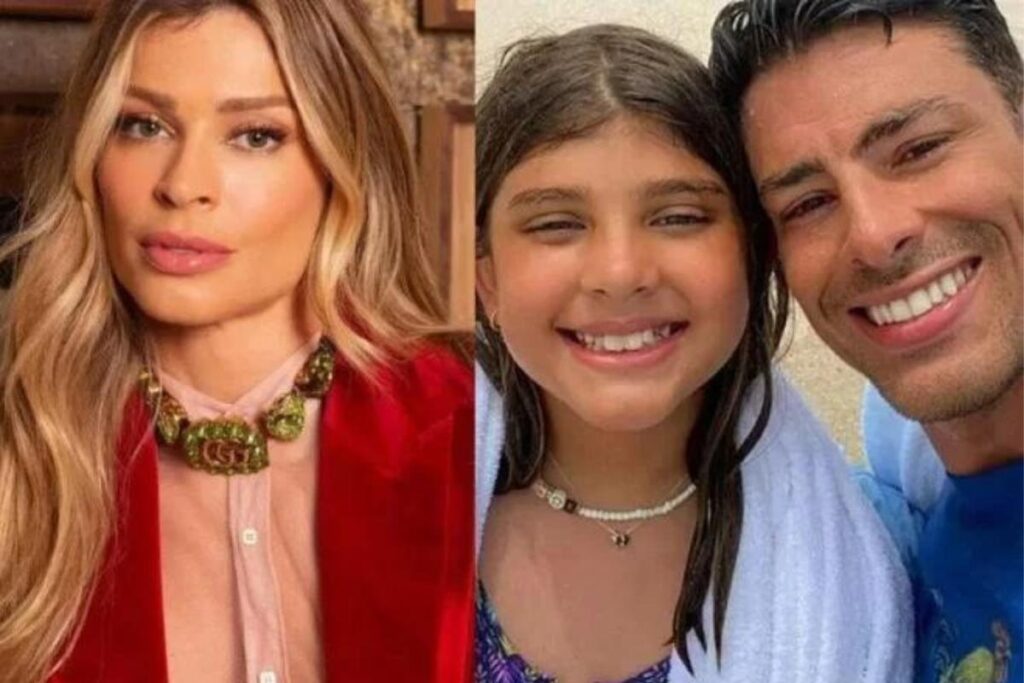 Grazi Massafera e Cauã Reymond comemoram juntos o aniversário de 11 anos da filha Sofia
