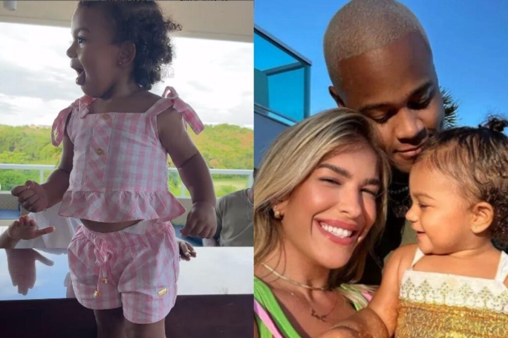 Lore Improta mostra filha dançando