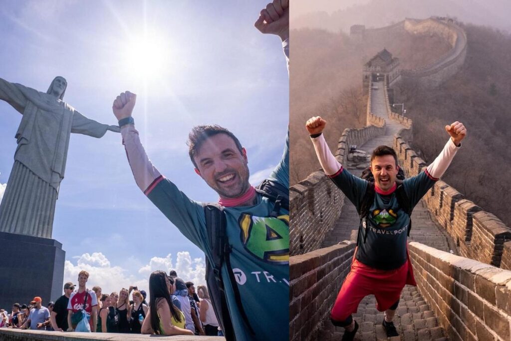 Um britânico visitou as Sete Maravilhas do Mundo em 7 dias