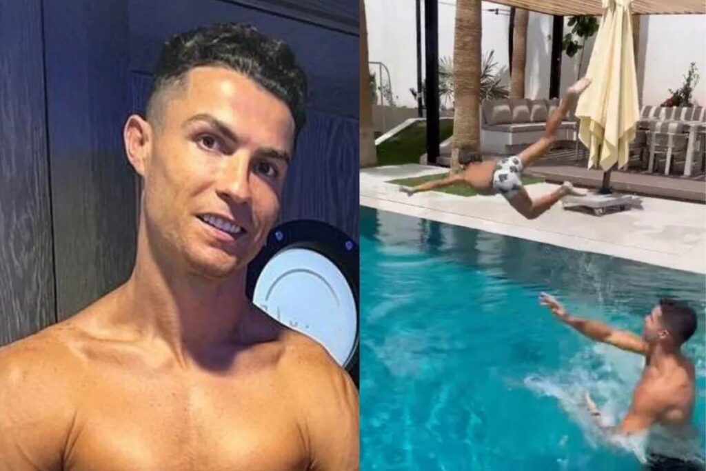 Cristiano Ronaldo posta fotos em família