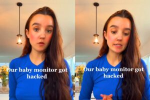 Mulher conta como descobriu que babá eletrônica havia sido hackeada: “Falava com o meu filho à noite”
