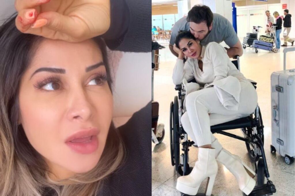 Maíra Cardi explica o motivo de estar em cadeira de rodas